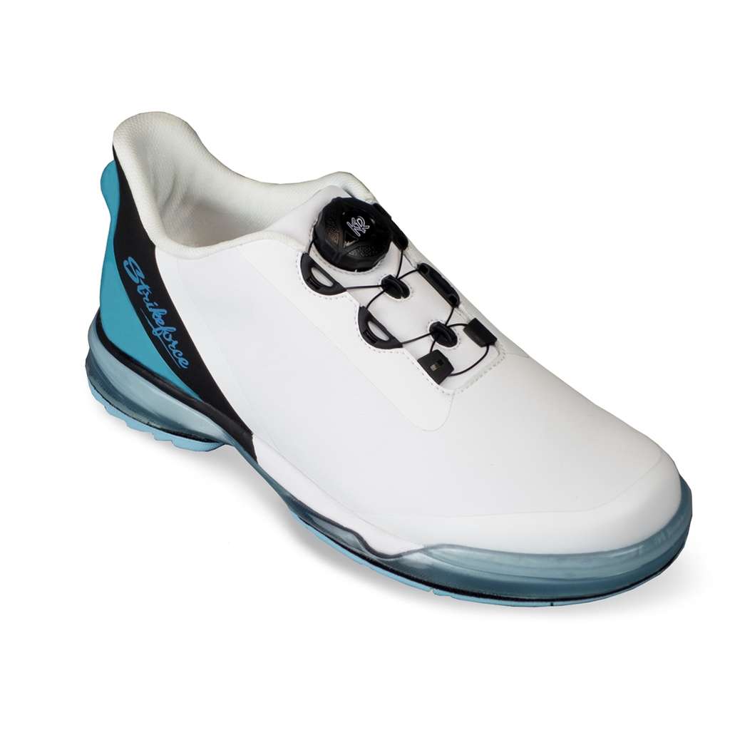 KR Strikeforce Bowling Shoes KR Strikeforce TPC Hype White Black Sky Bowling Shoes Right Hand Wide BowlerStore