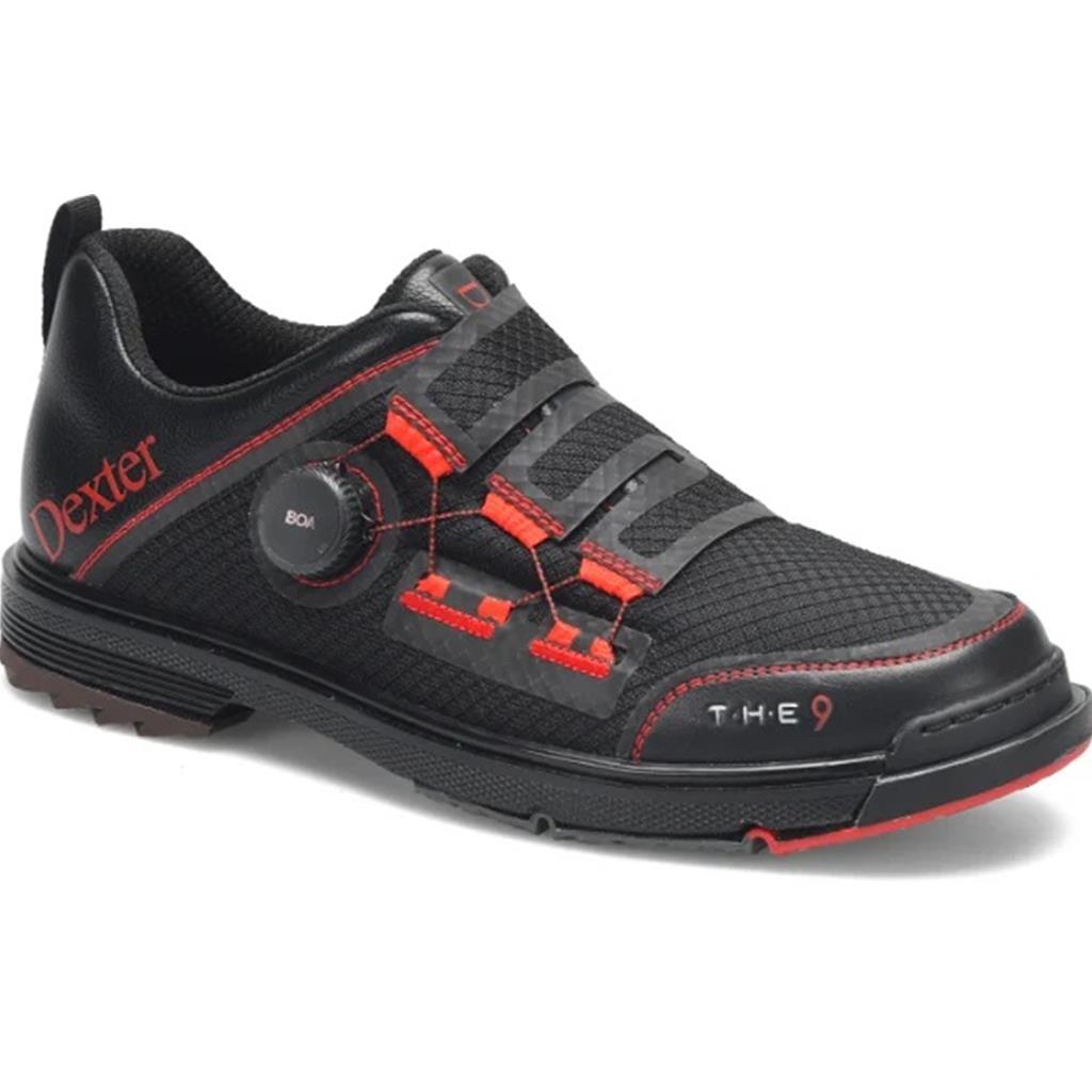 Dexter Mens The 9 Stryker Boa Bowling Shoes For RIGHT AND LEFT HANDED bowlers. Men s shoe sizing Black Red