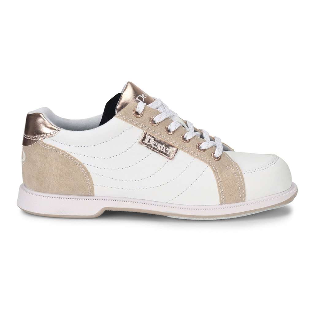 Dexter Womens Groove IV White/Nubuck/Rose Gold Bowling Shoes