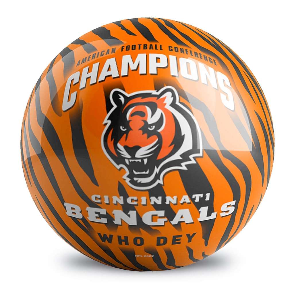 2021 AFC Champions Bowling Ball - Cincinnati Bengals