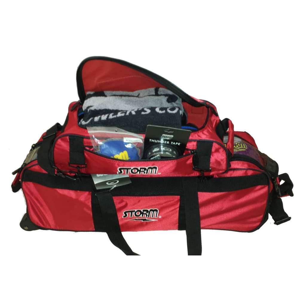 Storm 3-Ball Tournament Roller Bowling Bag Black