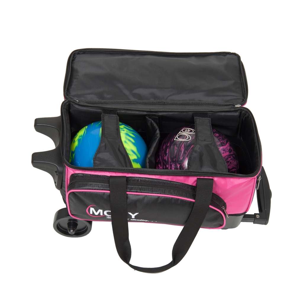 Moxy Double Roller Bowling Bag- Pink/Black