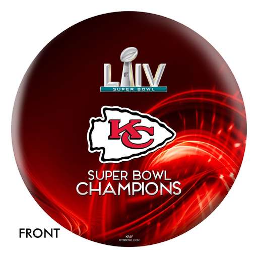 Kansas City Chiefs Super Bowl LIV Champions Bowling Ball - Black