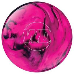 White Dot PRE-DRILLED Bowling Ball- Pink/Black