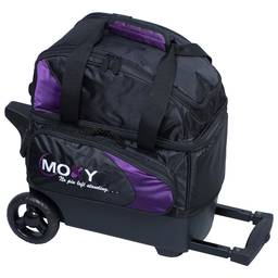 Moxy Candlepin Deluxe Roller Bowling Bag- Purple/Black