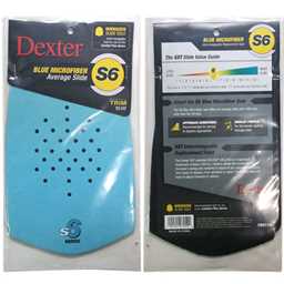 Dexter S6 Blue Microfiber SST Slide Sole OVERSIZE- Cut to Fit (Not compatible with Dexter T·H·E 9 shoes)