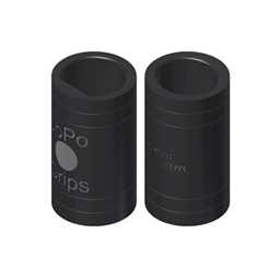 JoPo Power Oval/Oval Dots Finger Insert Black- Pack of 2