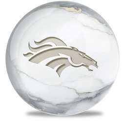 NFL Bowling Ball Marble Denver Broncos