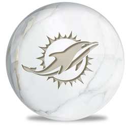 NFL Bowling Ball Marble Miami Dolphins