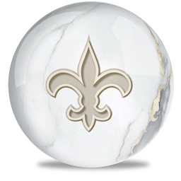 NFL Bowling Ball Marble New Orleans Saints