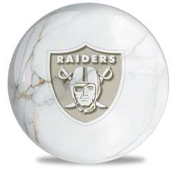 NFL Bowling Ball Marble Las Vegas Raiders