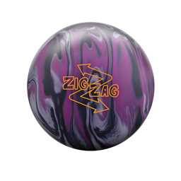 Radical Zig Zag Solid Bowling Ball - Black/Purple/Grey