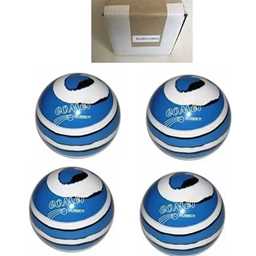 Candlepin Bowling Balls - Comet Rubber - Royal with White & Black (4 1/2 inch- 2lbs. 6oz.)- 4 Balls