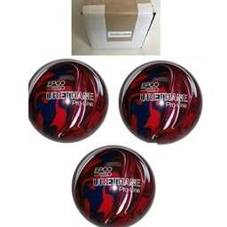 EPCO Duckpin Bowling Balls- Urethane - Dark Red, Royal & White - (5 inch- 3lbs. 12 oz.) 3 Balls