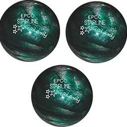 EPCO Duckpin (5-Pin) Starline Galaxy -Green - 4 7/8", 3lbs 8oz- 3 Balls