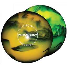 EPCO Duckpin Bowling Balls- Marbleized Glow - Yellow & Black (4 7/8 inch - 3lbs 8oz) 3 Balls