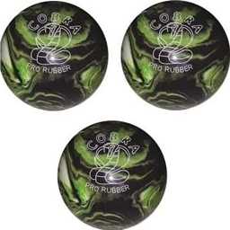 EPCO Duckpin Bowling Ball - Cobra Pro Rubber - Purple, Lime & White (4 3/4 inch- 3lbs. 10oz.) - 3 Balls