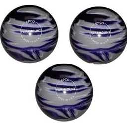 EPCO Duckpin Bowling Balls- Marbleized - Purple, Grey & White (4 3/4 inch- 3lbs. 10 oz.) 3 Balls