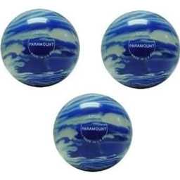 EPCO Duckpin Bowling Balls - Marbleized - Blue & White (4 7/8 inch- 3lbs. 8 oz.) 3 Balls