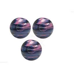 EPCO Duckpin Bowling Balls - Marbleized - Navy, Light Blue & Pink (4 3/4 inch- 3lbs. 6 oz.) 3 Balls