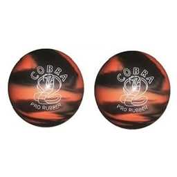 EPCO Duckpin Bowling Ball - Cobra Pro Rubber - Orange & Black (4 3/4 inch- 3lbs. 8oz.) - 2 Balls