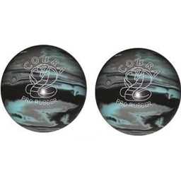 EPCO Duckpin Bowling Ball - Cobra Pro Rubber - Black, Light Blue & Grey (4 3/4 inch- 3lbs. 6oz.) - 2 Balls