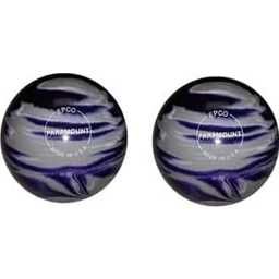 EPCO Duckpin Bowling Balls- Marbleized - Purple, Grey & White (4 3/4 inch- 3lbs. 6 oz.) 2 Balls