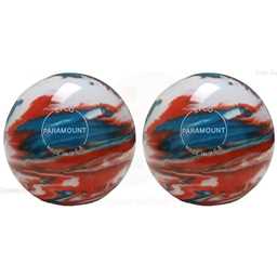 EPCO Duckpin Bowling Balls- Marbleized - Turquoise, Orange & White 4 7/8 inch- 3lbs. 12 oz. 2 Balls