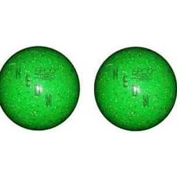 EPCO Duckpin Bowling Balls- Neon Speckled - Green (4 3/4 inch- 3lbs. 6 oz.) 2 Balls