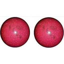 EPCO Duckpin Bowling Balls- Neon Speckled - Magenta (4 3/4 inch- 3lbs. 10 oz.) 2 Balls