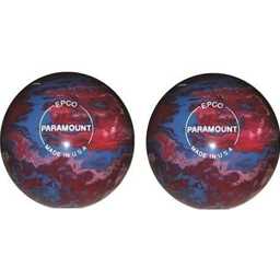 EPCO Duckpin Bowling Balls- Marbleized - Royal, Red & White (5 inch- 3lbs. 8 oz.) 2 Balls