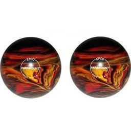 EPCO Duckpin Bowling Balls- Marbleized - Black, Red & Yellow 4 7/8 inch- 3lbs. 12 oz. 2 Balls