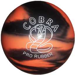 EPCO Duckpin Bowling Ball - Cobra Pro Rubber - Orange & Black (4 7/8 inch- 3lbs. 12oz.) 1 Ball