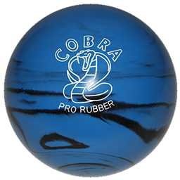 EPCO Duckpin Bowling Ball - Cobra Pro Rubber - Blue & Black (4 3/4 inch- 3lbs. 10oz.) 1 Ball