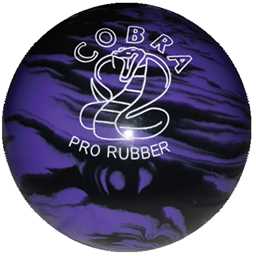 EPCO Duckpin Bowling Ball - Cobra Pro Rubber - Lavender & Black (4 3/4 inch- 3lbs. 8oz.) 1 Ball