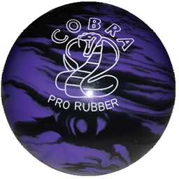 EPCO Duckpin Bowling Ball - Cobra Pro Rubber - Lavender & Black (4 7/8 inch- 3lbs. 12oz.) 1 Ball