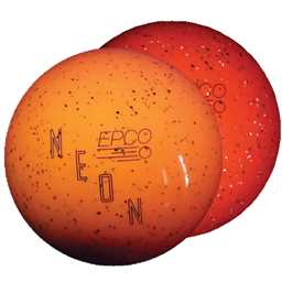 EPCO Duckpin Bowling Ball - Neon Speckled - Orange (4 7/8 inch- 3lbs. 12 oz.) 1 Ball