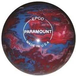 EPCO Candlepin Bowling Ball- Marbleized - Royal, Red & White (4 1/2 inch- 2lbs. 6oz.) 1 Ball