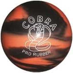 EPCO Candlepin Bowling Ball- Cobra Pro Rubber - Orange & Black (4 1/2 inch- 2lbs. 6oz.) 1 Ball