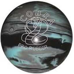 EPCO Candlepin Bowling Ball - Cobra Pro Rubber - Black, Light Blue & Grey (4 1/2 inch- 2lbs. 6oz.) 1 Ball