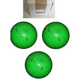 EPCO Duckpin Bowling Balls - Neon Speckled - Green (4 7/8 inch- 3lbs. 12 oz.) - 3 Balls