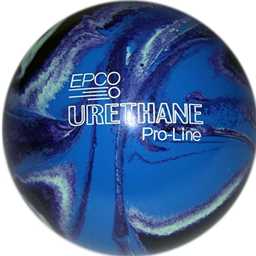 EPCO Candlepin Bowling Ball- Urethane - Purple, Blue & Mint (4 1/2 inch- 2lbs.7oz.) 1 Ball