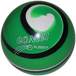 EPCO Duckpin Bowling Ball- Comet Rubber - Green with Black & White (4 7/8 inch- 3lbs. 8 oz.) 1 Ball