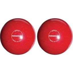 EPCO Duckpin Bowling Balls- Speckled House Ball - Red (4 7/8 inch- 3lbs. 10 oz.) 2 Balls