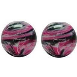 EPCO Duckpin Bowling Balls- Marbleized - Magenta, Black & White 4 7/8 inch- 3lbs. 12 oz. 2 Balls