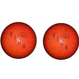 EPCO Duckpin Bowling Balls- Neon Speckled - Orange (5 inch- 3lbs. 8 oz.) 2 Balls