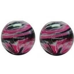 EPCO Duckpin Bowling Balls- Marbleized - Magenta, Black & White (4 3/4 inch- 3lbs. 6 oz.) 2 Balls