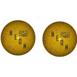 EPCO Duckpin Bowling Balls- Neon Speckled - Yellow 4 7/8 inch- 3lbs. 12 oz. 2 Balls