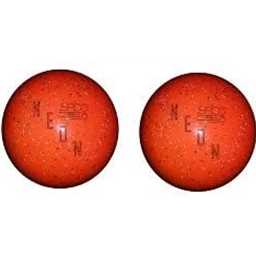 EPCO Duckpin Bowling Balls- Neon Speckled - Orange (5 inch- 3lbs. 12 oz.) 2 Balls