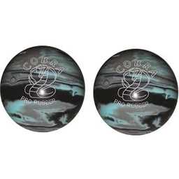 EPCO Duckpin Bowling Ball - Cobra Pro Rubber - Black, Light Blue & Grey (4 3/4 inch- 3lbs. 8oz.) 2 Balls